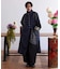 【チャイハネ】ヤオリ異素材パッチワークMEN'Sロングカーディガン