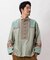 【チャイハネ】ヤオリ異素材パッチワークMEN'Sトップス