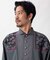 【チャイハネ】ヤオリ異素材パッチワークMEN'Sトップス