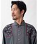 【チャイハネ】ヤオリ異素材パッチワークMEN'Sトップス