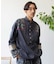 【チャイハネ】ヤオリ異素材パッチワークMEN'Sトップス