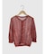 Openwork knit cardigan