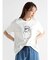 レディモチーフ刺繍Tシャツ