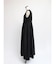 タフタ切替ニットロングワンピース