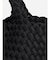 ミニポーチ付き編み込みスクエアビッグトート
