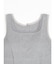 チュールトリミングリブタンクトップ（gray）
