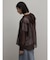 メッシュジップアップフーディー(brown)