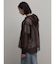 メッシュジップアップフーディー(brown)
