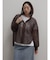 メッシュジップアップフーディー(brown)