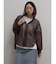 メッシュジップアップフーディー(brown)