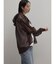 メッシュジップアップフーディー(brown)