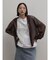 メッシュジップアップフーディー(brown)