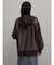 メッシュジップアップフーディー(brown)