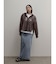 メッシュジップアップフーディー(brown)
