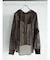 メッシュジップアップフーディー(brown)