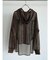 メッシュジップアップフーディー(brown)