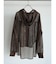 メッシュジップアップフーディー(brown)