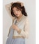 Bicolor sheer short cardigan