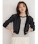 Bicolor sheer short cardigan