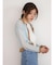 Bicolor sheer short cardigan