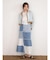Bicolor sheer short cardigan