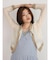 Bicolor sheer short cardigan