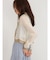 Bicolor sheer short cardigan