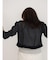 Bicolor sheer short cardigan