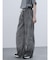 グラデーションスタッズ切替えスウェットパンツ (light gray)