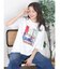 アートプリントタックデザインTシャツ