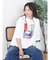アートプリントタックデザインTシャツ