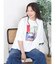 アートプリントタックデザインTシャツ