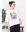 アートプリントタックデザインTシャツ