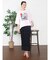 アートプリントタックデザインTシャツ