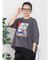 アートプリントタックデザインTシャツ
