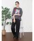 アートプリントタックデザインTシャツ