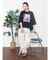 アートプリントタックデザインTシャツ