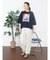アートプリントタックデザインTシャツ