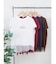 アシメレースヘムロゴTシャツ