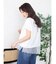 アシメレースヘムロゴTシャツ