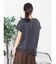 アシメレースヘムロゴTシャツ