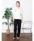 レタリング刺繍×プリントスキッパーシャツ