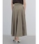 ラップフレアスカート（Ash Gray,Dark Orange,Olive,Dark Purple)