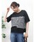 ツイード＆チュールドッキングTシャツ