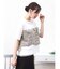 ツイード＆チュールドッキングTシャツ