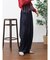 サイドレースモチーフテーパードパンツ
