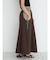 Gather waist docking skirt