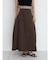 Gather waist docking skirt