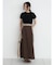 Gather waist docking skirt