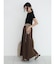 Gather waist docking skirt
